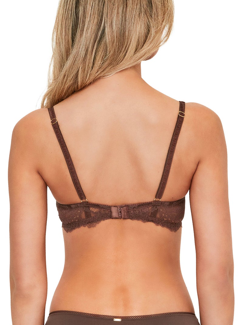 Soutien-gorge décolleté profond sans armatures renatta Marron - Kiabi