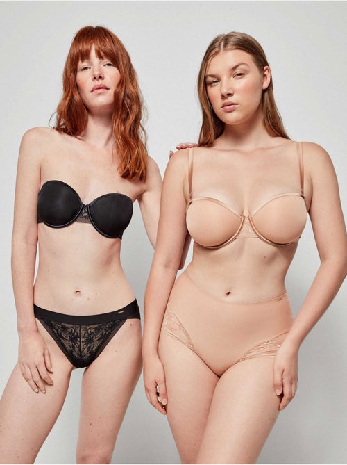 Soutien-gorge démontable avec armature couleur noir - Kiabi