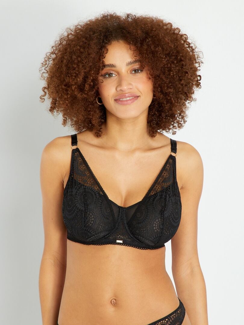 Soutien Gorge Dentelle D E Noir Kiabi