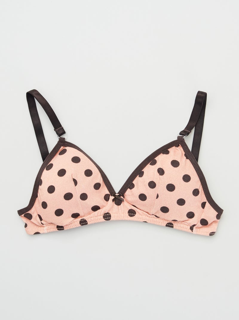 Soutien-gorge 'DIM' Beige/noir - Kiabi