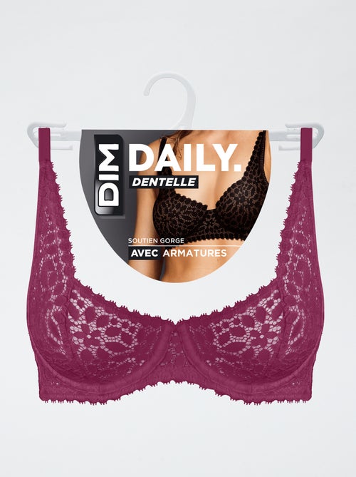 Soutien-gorge DIM en dentelle avec armatures - Kiabi