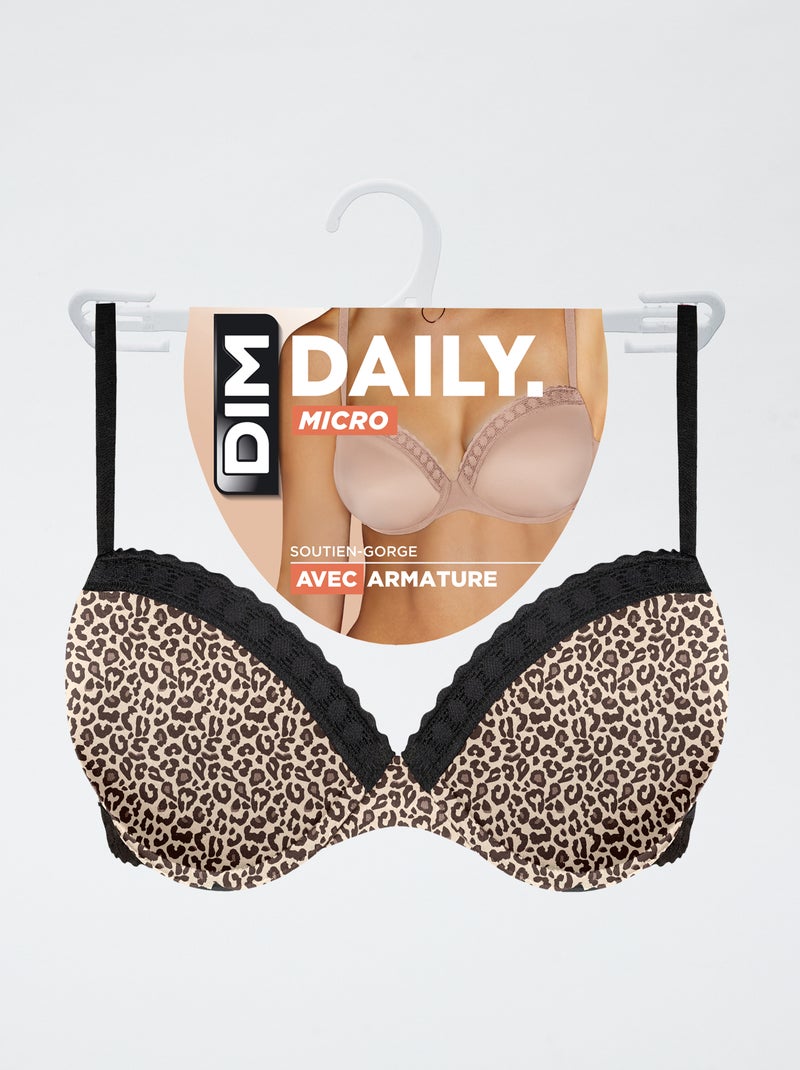 Soutien-gorge DIM léopard Marron - Kiabi