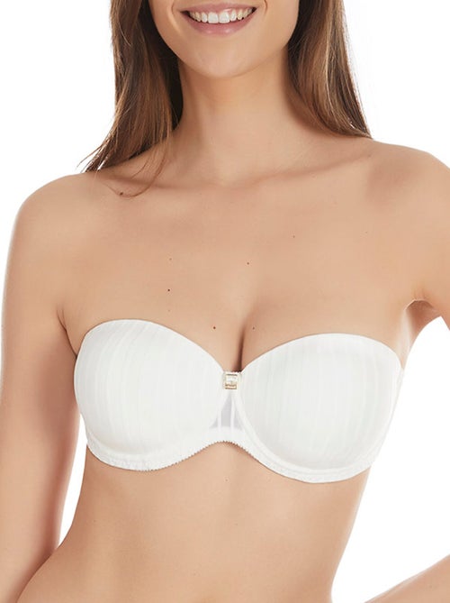 Soutien-gorge écologique bandeau glacier mariage ivoire - Kiabi Soutien-gorge écologique bandeau glacier mariage ivoire - Kiabi