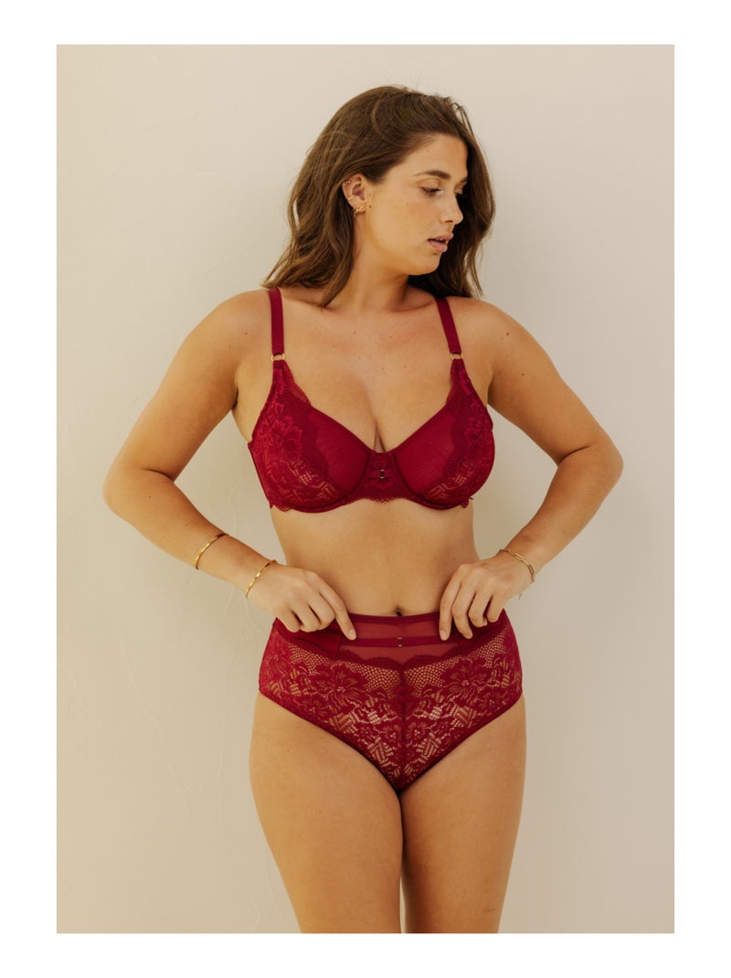 Soutien-gorge emboîtant capucine Rouge - Kiabi