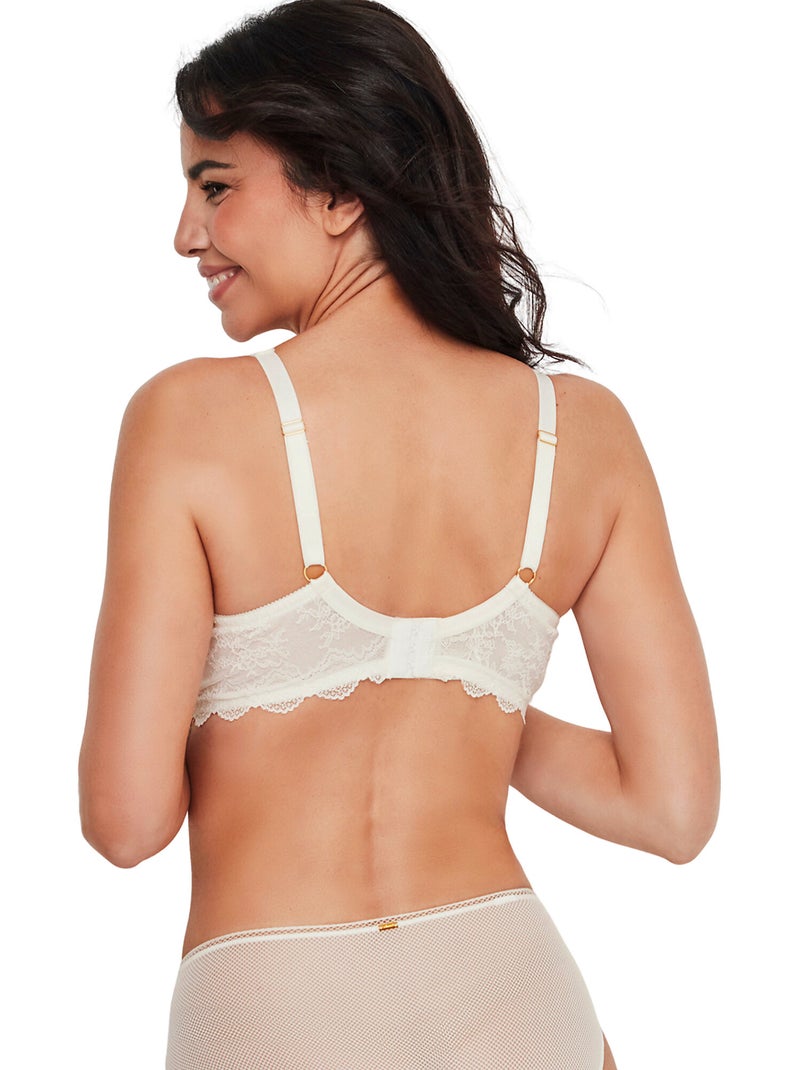 Soutien-gorge emboîtant confort armaturé manuela mariage Ecru - Kiabi