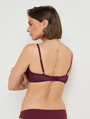 Soutien-gorge emboitant dentelle hello - rougegorge lingerie