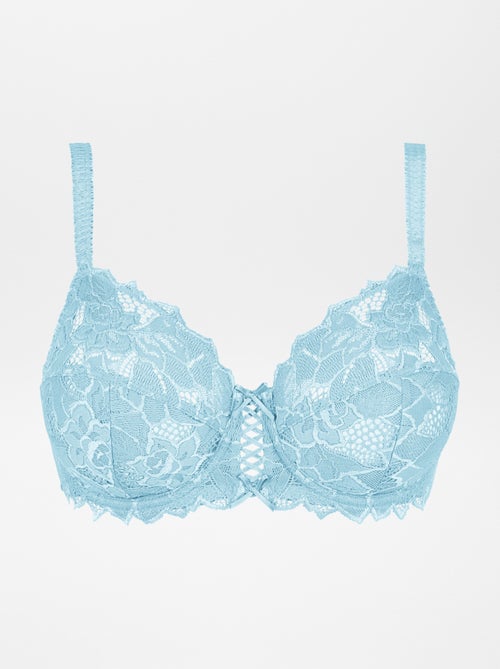Soutien-gorge emboitant en dentelle avec armatures Arum 'Sans Complexe' - Kiabi