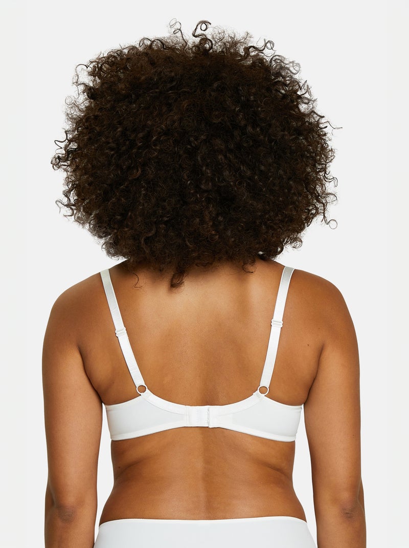 Soutien-gorge emboitant en dentelle avec armatures 'Sans Complexe' Beige - Kiabi