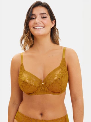 Soutien-gorge emboitant en dentelle avec armatures 'Sans Complexe'