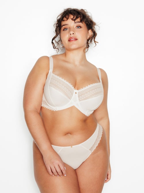Soutien-gorge emboitant grande taille microf douce - rougegorge lingerie - Kiabi Soutien-gorge emboitant grande taille microf douce - rougegorge lingerie - Kiabi