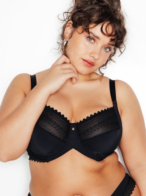 Soutien-gorge emboitant grande taille microf douce - rougegorge lingerie - Kiabi Soutien-gorge emboitant grande taille microf douce - rougegorge lingerie - Kiabi