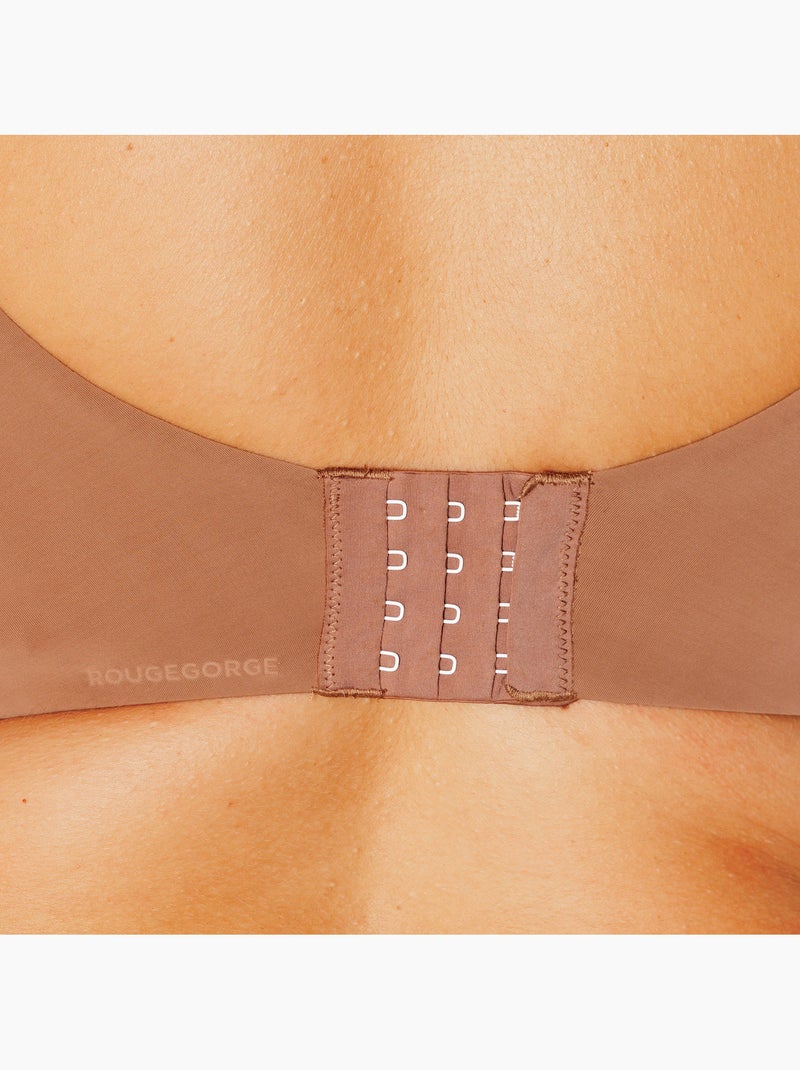 Soutien-gorge emboitant microfibre perfect - rougegorge lingerie Beige foncé - Kiabi