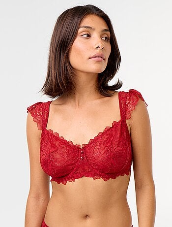 Soutien-gorge en dentelle bonnet D&E
