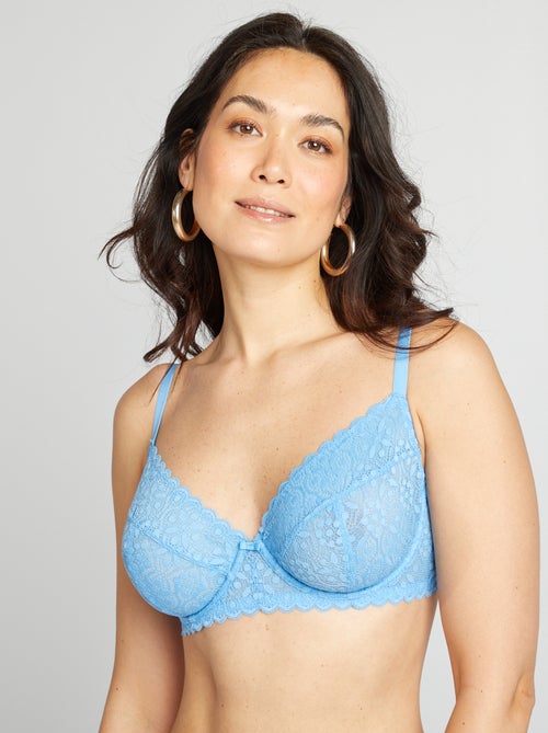 Soutien-gorge en dentelle bonnet D/E/F - Kiabi