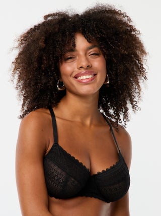 Soutien-gorge en dentelle bonnet D/E/F