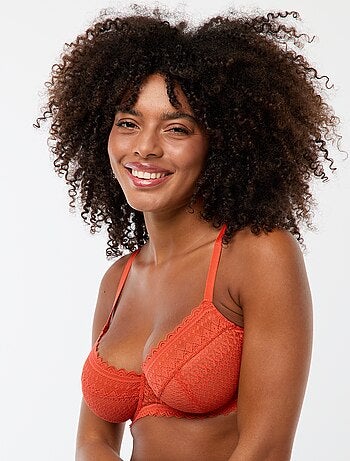 Soutien-gorge en dentelle bonnet D/E/F