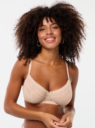 Soutien-gorge en dentelle bonnet D/E/F