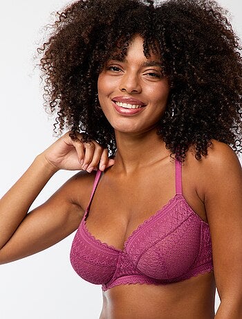 Soutien-gorge en dentelle bonnet D/E/F