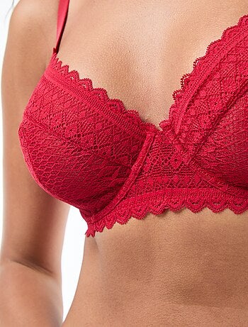 Soutien-gorge en dentelle bonnet D/E/F