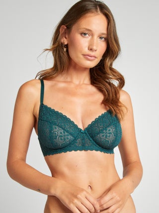 Soutien-gorge en dentelle bonnet D/E/F