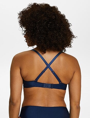 Soutien-gorge en dentelle et microfibre 'Sans complexe'