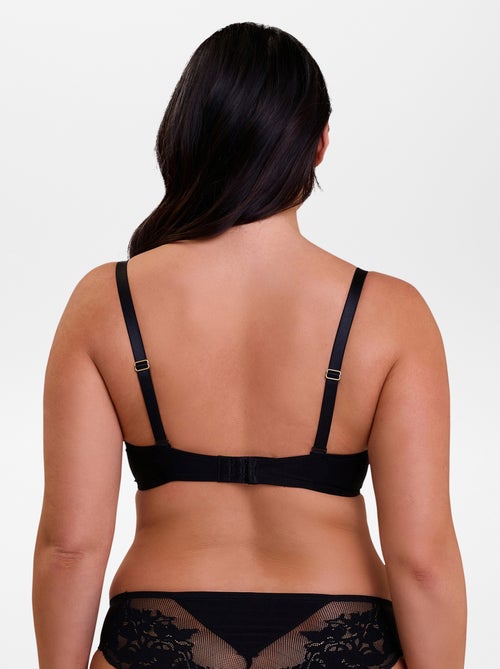 Soutien-gorge en dentelle, microfibre et tulle 'Sans complexe' - Kiabi