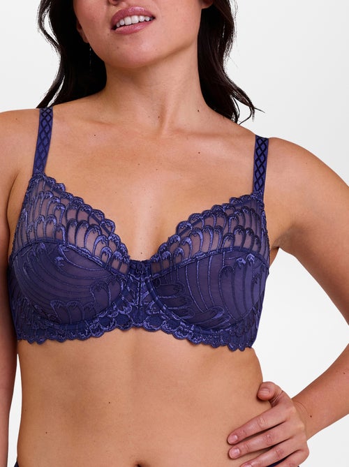 Soutien-gorge en dentelle narcisse 'Sans complexe' - Kiabi