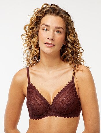 Soutien-gorge en dentelle transparente