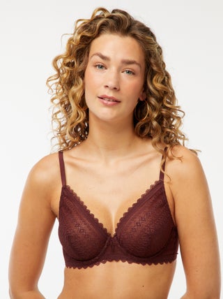 Soutien-gorge en dentelle transparente
