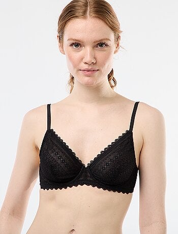 Soutien-gorge en dentelle transparente