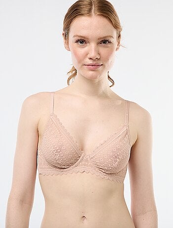 Soutien-gorge en dentelle transparente