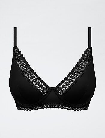 Soutien-gorge en microfibre et dentelle 'Dim'