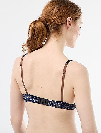Soutien-gorge en microfibre imprimé