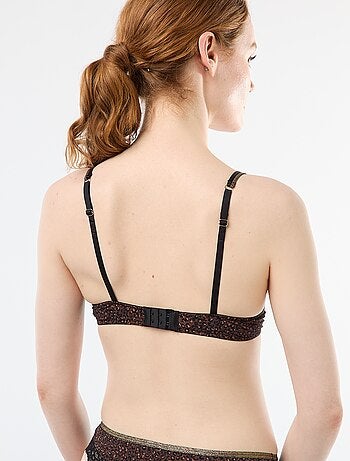 Soutien-gorge en microfibre imprimé