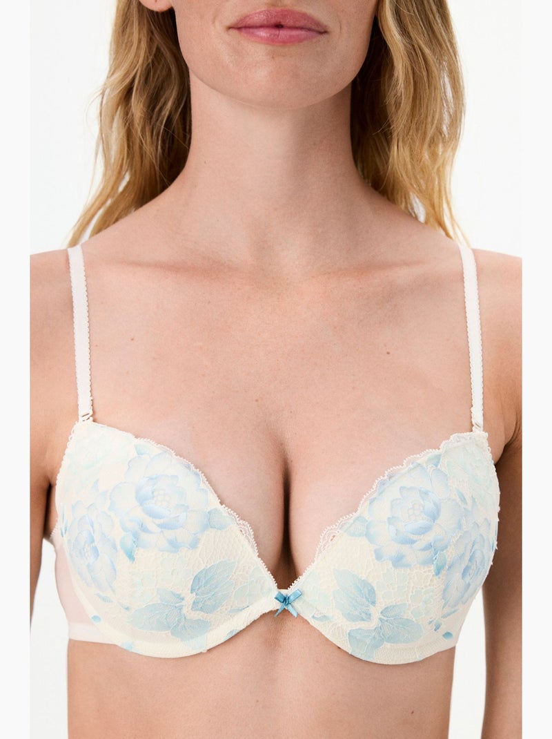 Soutien-gorge femme wow lace penti Blanc cassé - Kiabi