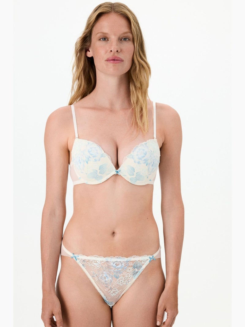 Soutien-gorge femme wow lace penti Blanc cassé - Kiabi
