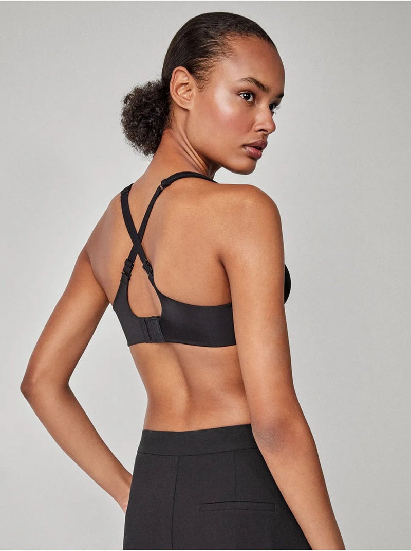 Soutien-gorge grande capacité avec armature et sans mousse. Noir - Kiabi