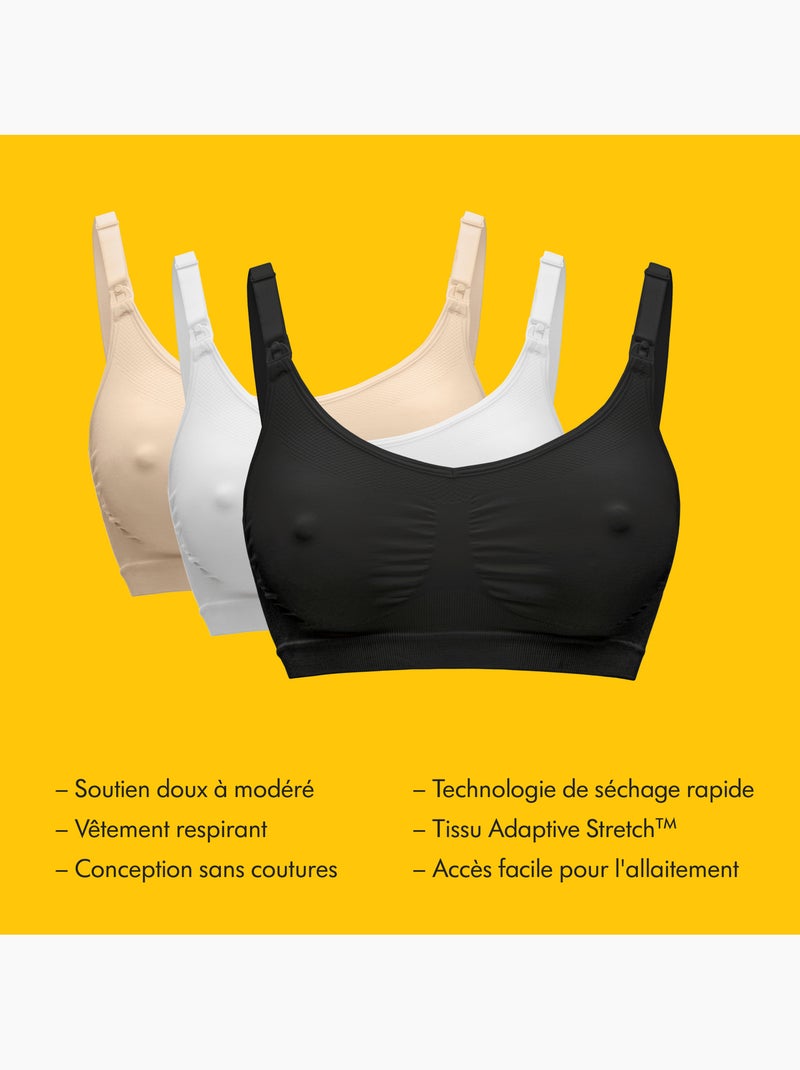 Soutien-gorge grossesse et allaitement medela keep cool - respirant, adaptive stretch, confort toute Blanc - Kiabi