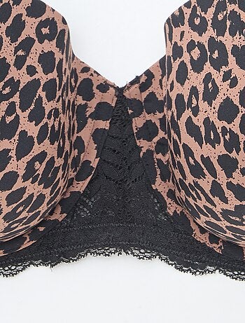 Soutien-gorge imprimé léopard