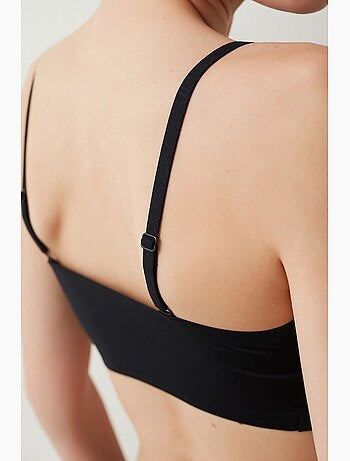 Soutien-gorge invisible sans coutures sans armatures, sans traces penti