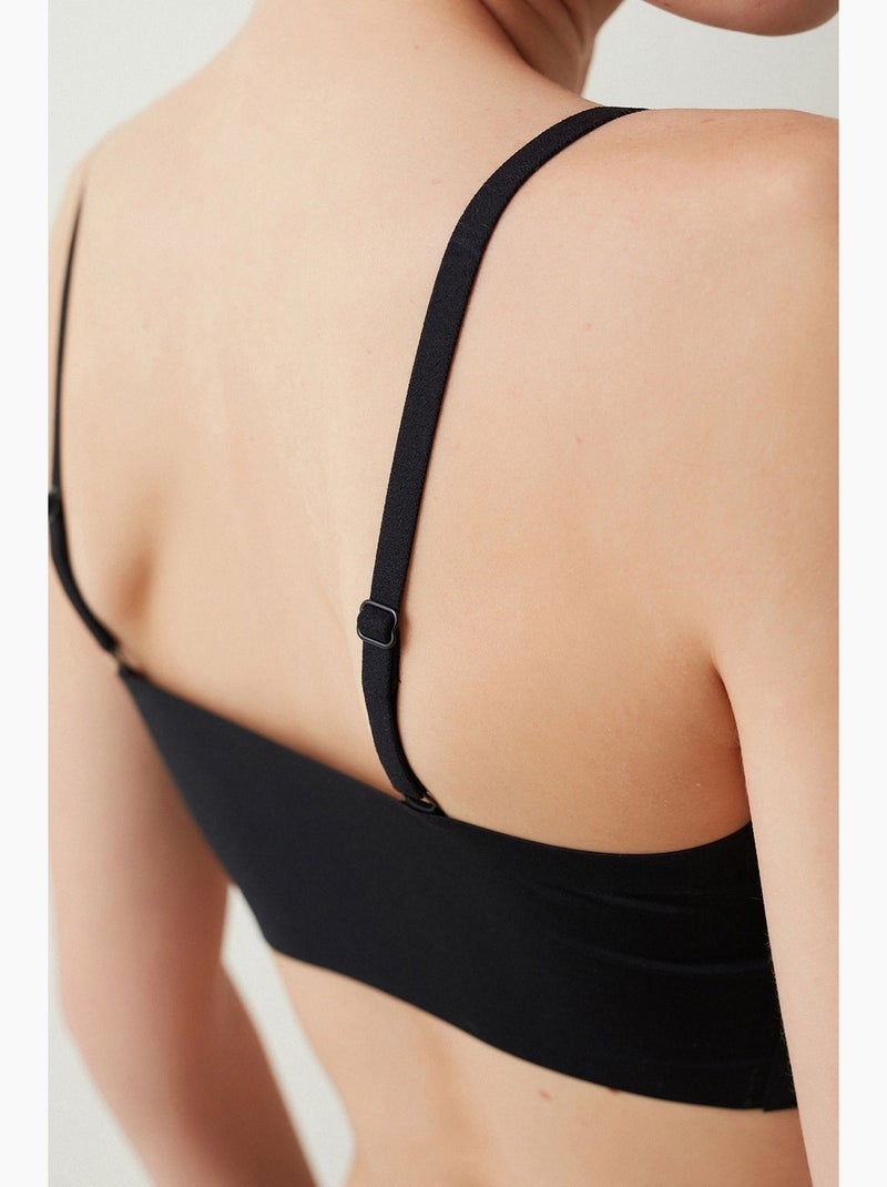 Soutien-gorge invisible sans coutures sans armatures, sans traces penti Noir - Kiabi