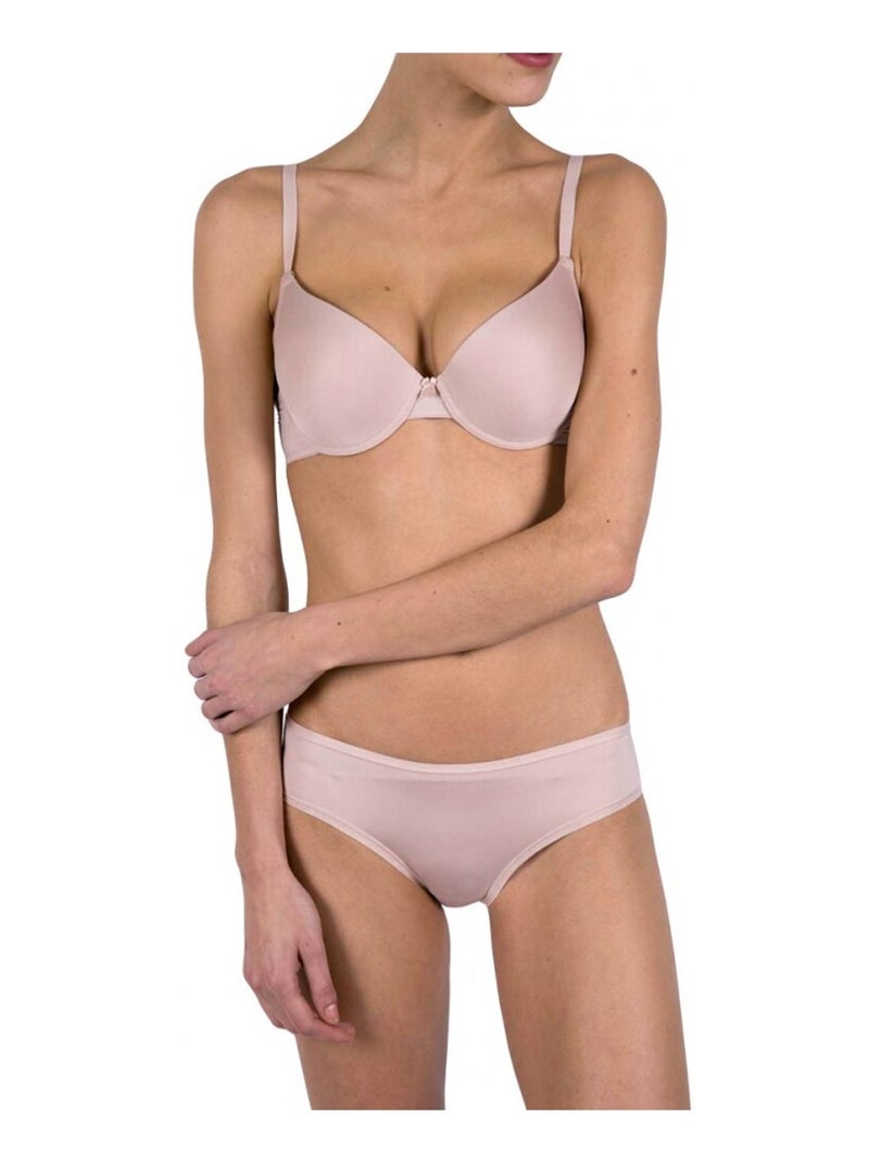 Soutien-gorge microfibre Beige - Kiabi
