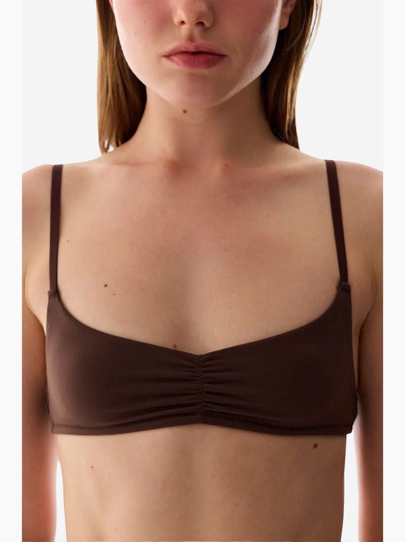 Soutien-gorge mini micro femme penti Marron - Kiabi
