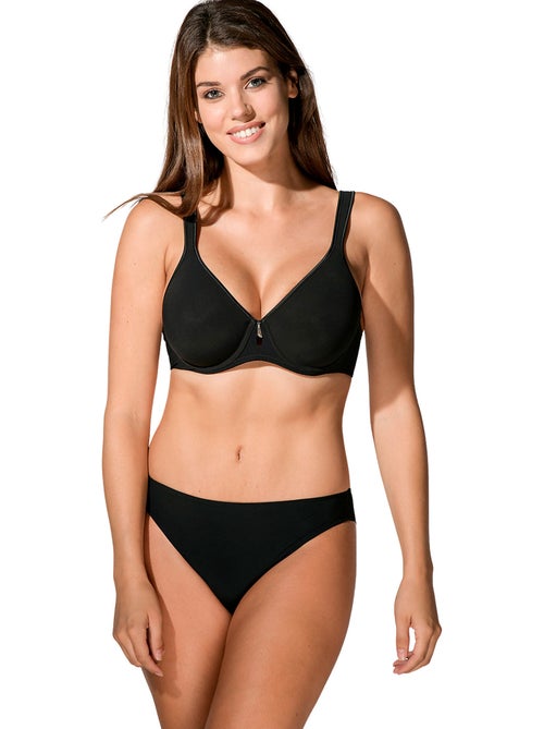 Soutien-gorge minimiseur balconnet secret sense noir - Kiabi