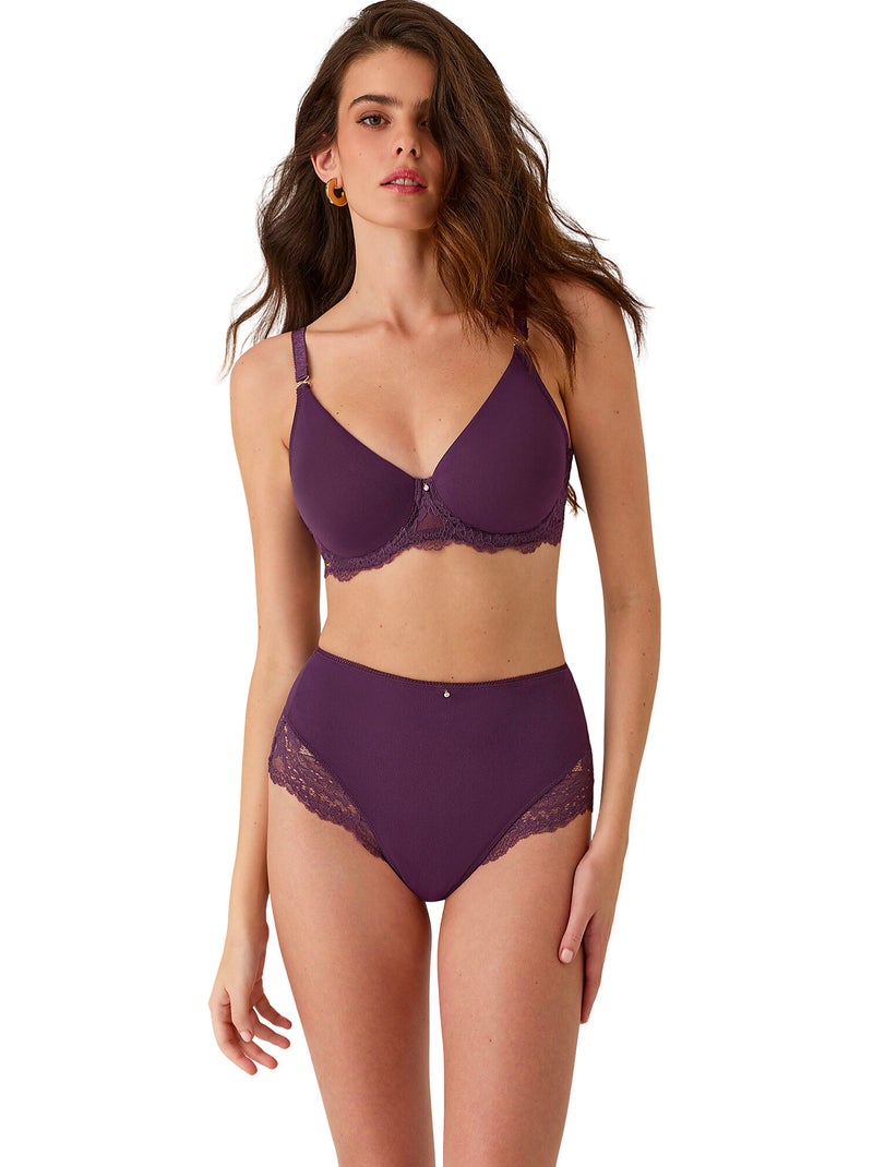 Soutien-gorge minimiseur renatta Violet - Kiabi