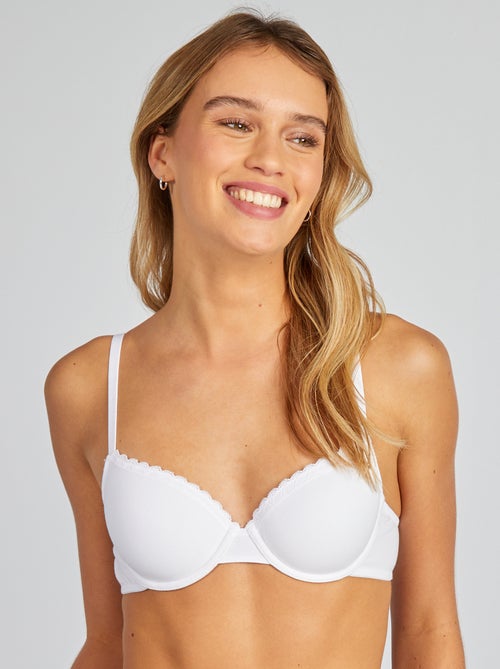 Soutien-gorge paddé coton - Kiabi