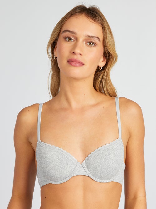 Soutien-gorge paddé coton - Kiabi