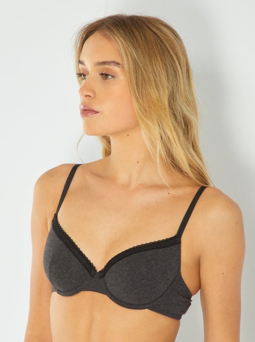 Soutien-gorge paddé coton - Kiabi