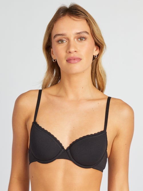 Soutien-gorge paddé coton - Kiabi