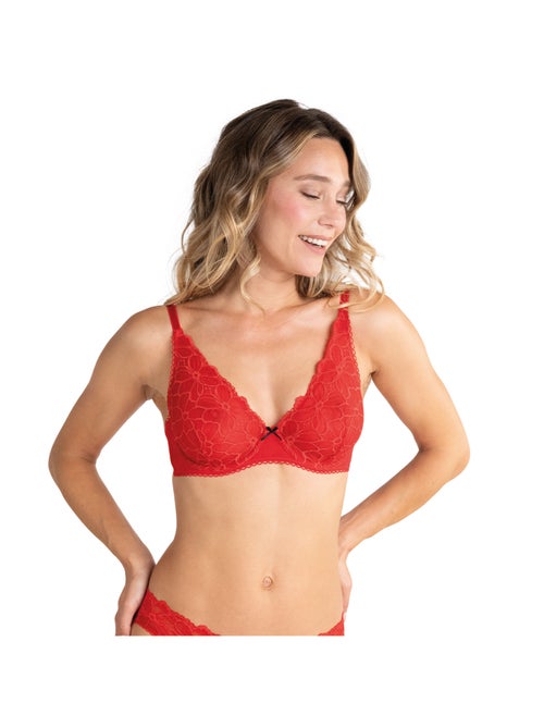 Soutien-gorge plongeant à armatures love mood pretty passio - Kiabi Soutien-gorge plongeant à armatures love mood pretty passio - Kiabi